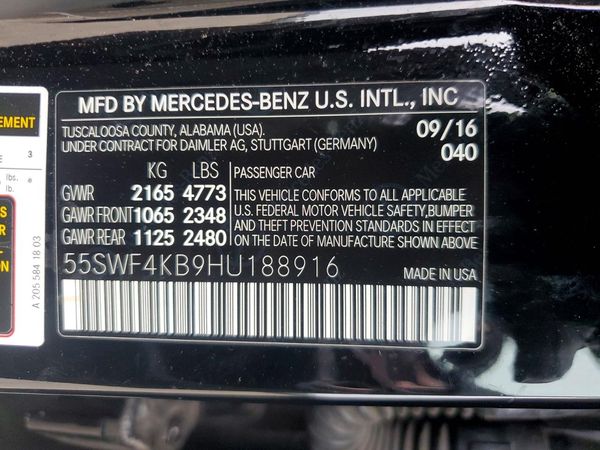 2017 MERCEDES-BENZ C C300-4M