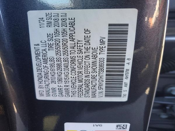 2025 HONDA PILOT TOURING, TOURING HPD