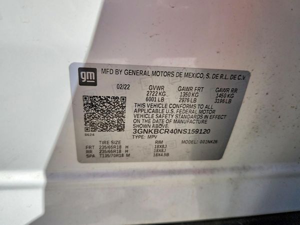 2022 CHEVROLET BLAZER 2LT