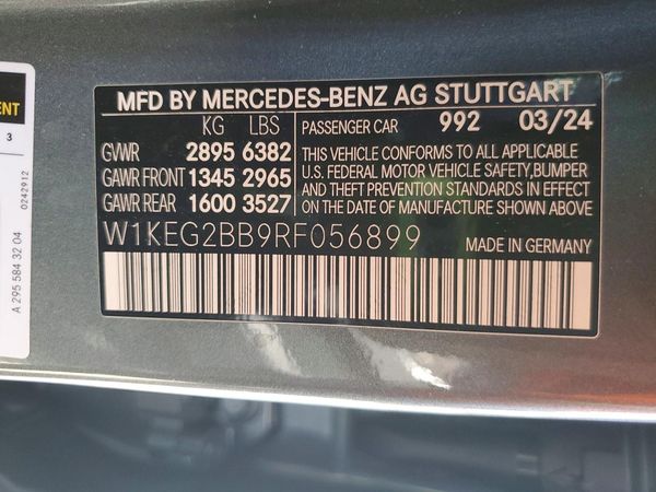 2024 MERCEDES-BENZ EQE SEDAN