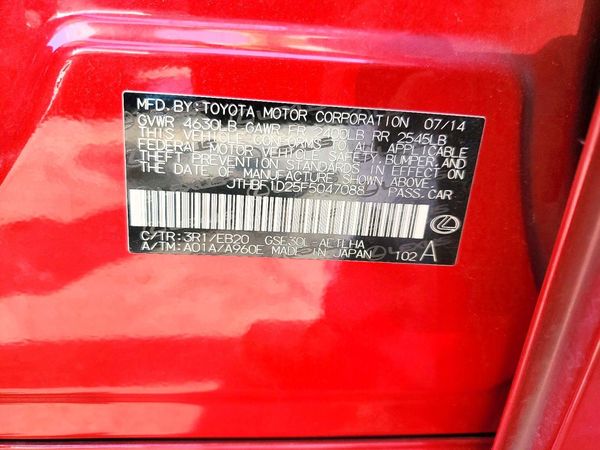 2015 LEXUS IS 250