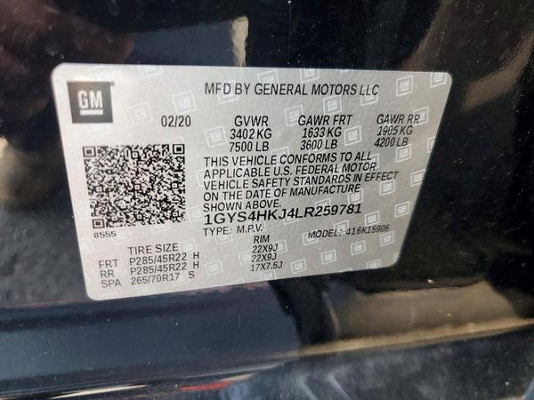 2020 CADILLAC ESCALADE ESV Luxury