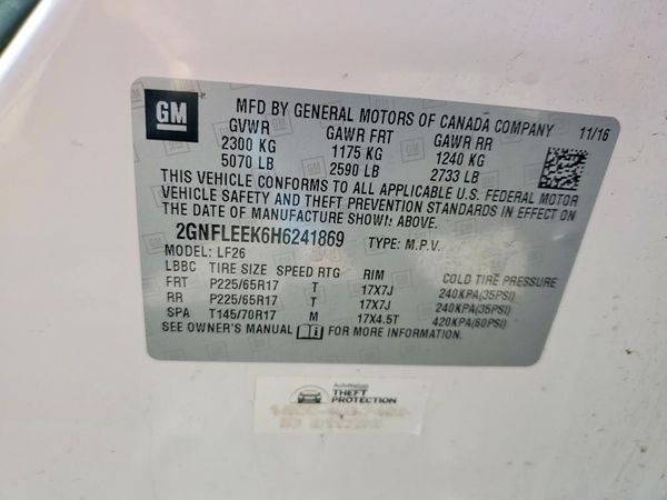 2017 CHEVROLET EQUINOX LS