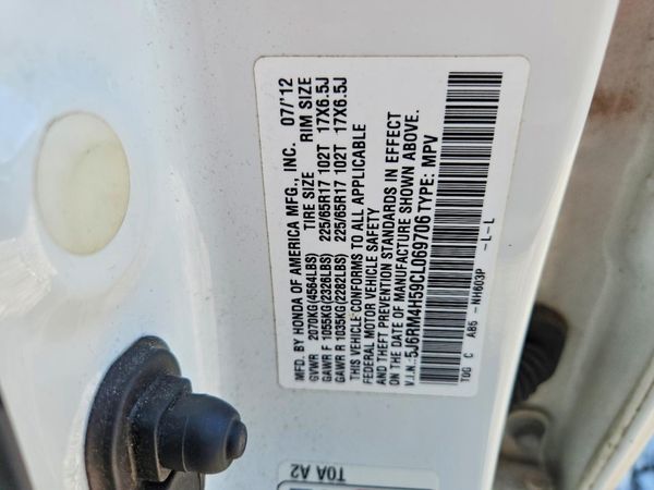 2012 HONDA CRV EX