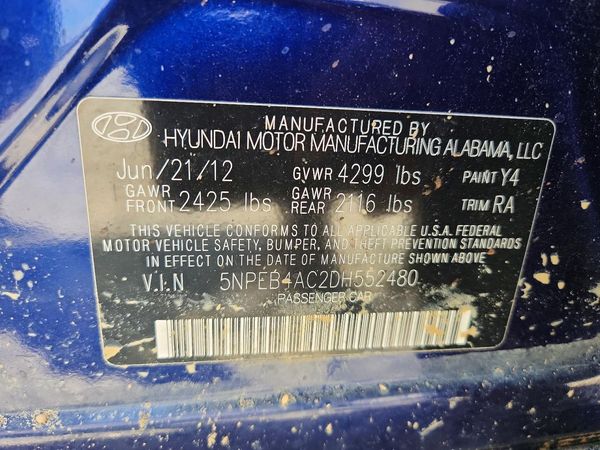 2013 HYUNDAI SONATA GLS/ GLS Popular