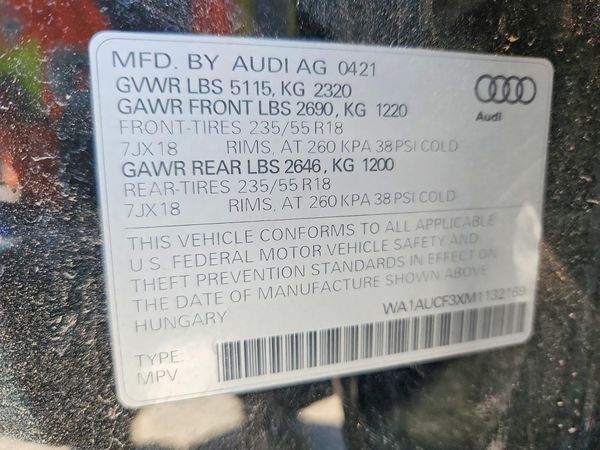 2021 AUDI Q3 quattro Premium