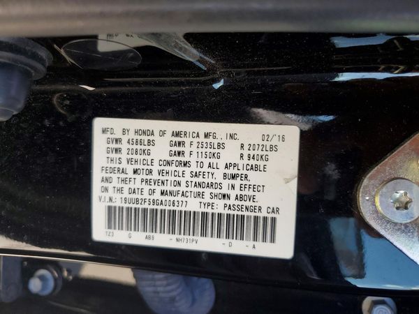 2016 ACURA TLX TECH V6