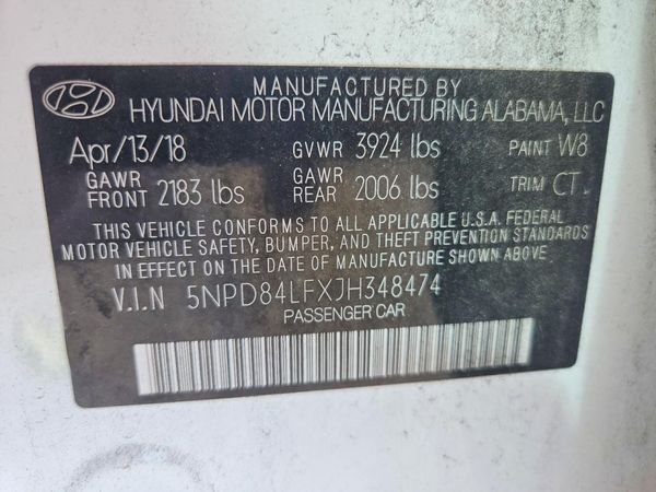 2018 HYUNDAI ELANTRA