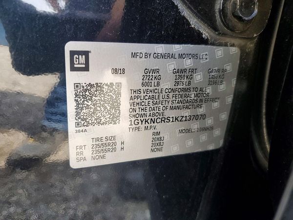 2019 CADILLAC XT5