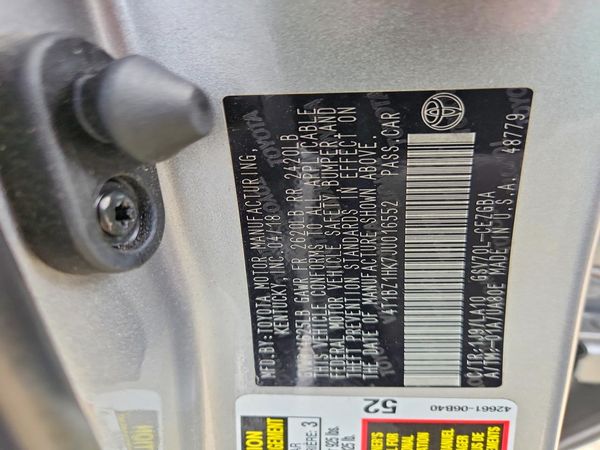2018 TOYOTA CAMRY