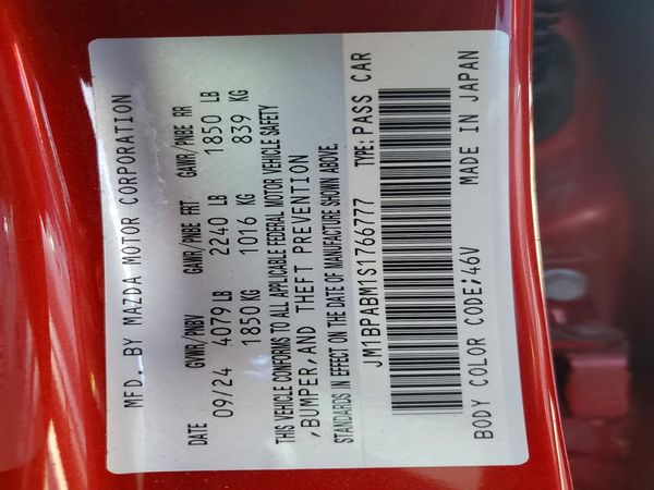 2025 MAZDA 3 Select Sport Package