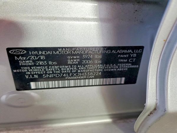 2018 HYUNDAI ELANTRA
