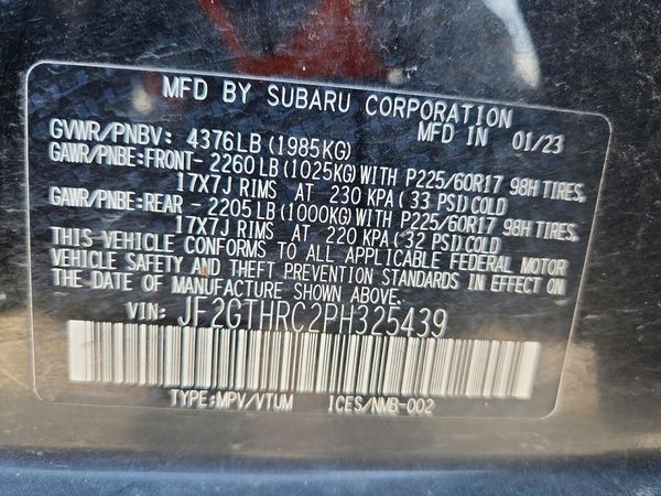 2023 SUBARU CROSSTREK Sport
