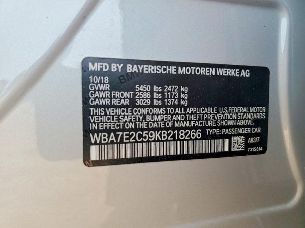 2019 BMW 740