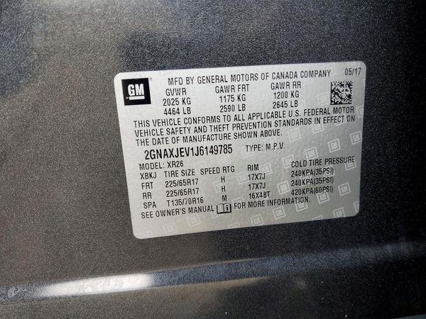 2018 CHEVROLET EQUINOX LT (1LT)