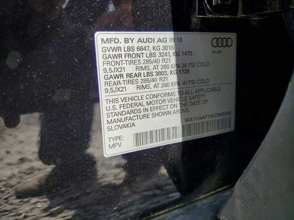 2019 AUDI Q7 quattro Prestige