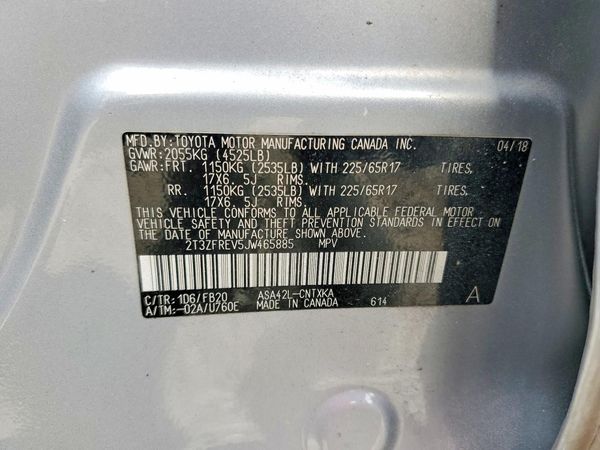 2018 TOYOTA RAV4 LE