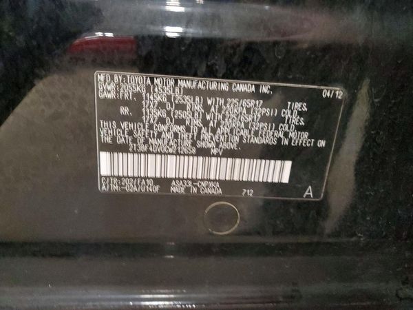 2012 TOYOTA RAV4 Standard