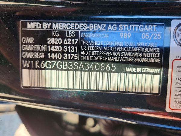 2025 MERCEDES-BENZ S S580 4MATIC