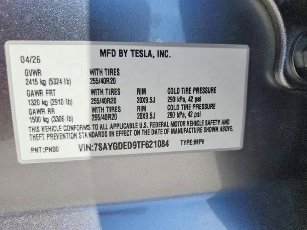 2026 TESLA MODEL Y
