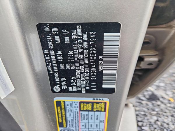 2014 KIA OPTIMA 2.4 LX STD/Conv