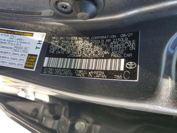 2022 TOYOTA PRIUS