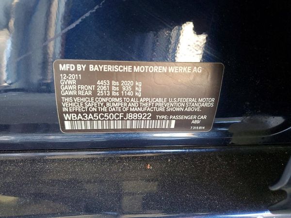 2012 BMW 328I