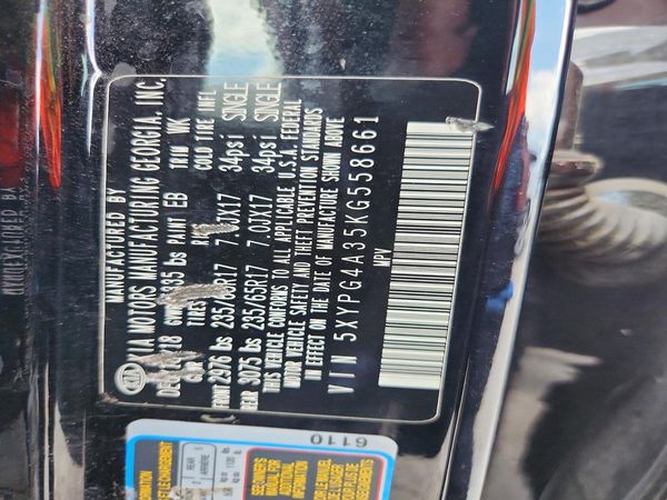 2019 KIA SORENTO L, LX, S
