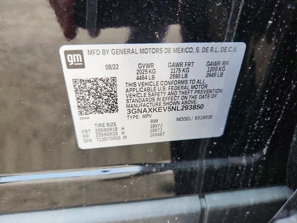 2022 CHEVROLET EQUINOX LT (1LT)