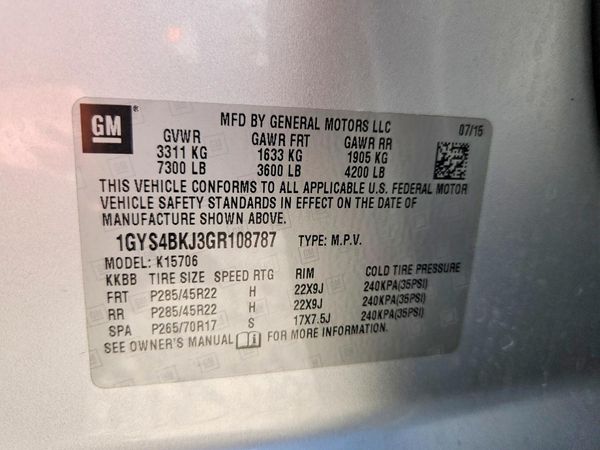 2016 CADILLAC ESCALADE