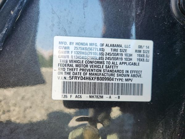 2015 ACURA MDX SH-AWD Tech Ent