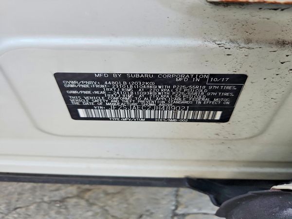 2018 SUBARU FORESTER