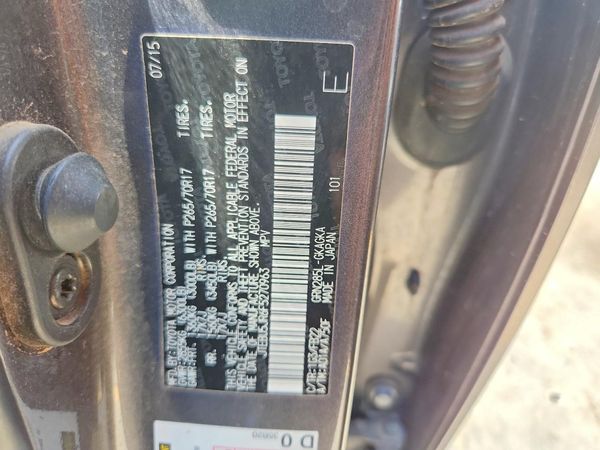 2015 TOYOTA 4RUNNER Base Grade