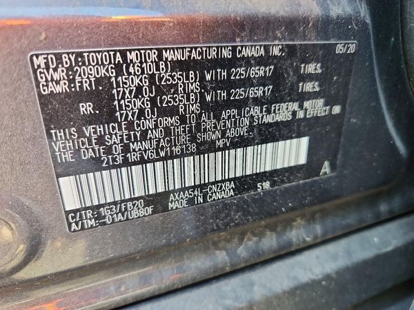 2020 TOYOTA RAV4 LE
