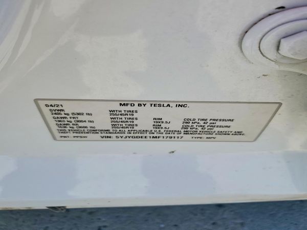 2021 TESLA MODEL Y