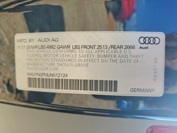 2018 AUDI A5 quattro Premium Plus