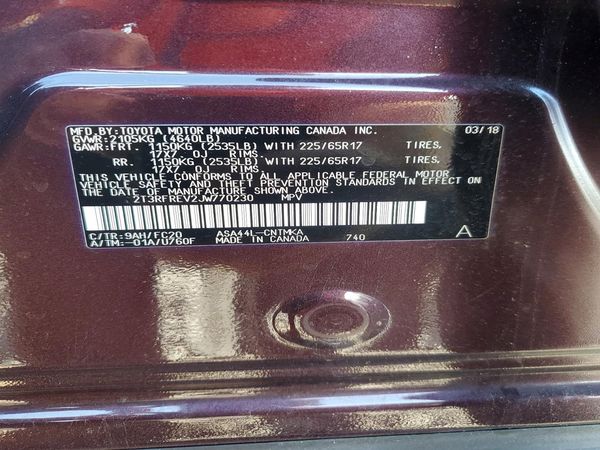 2018 TOYOTA RAV4 Adventure/XLE