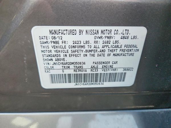 2013 INFINITI G37