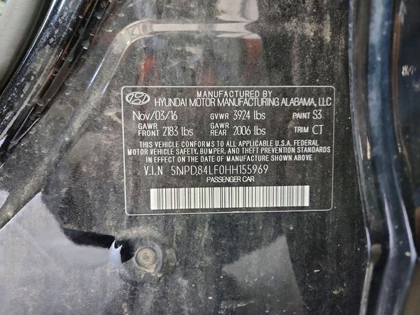 2017 HYUNDAI ELANTRA