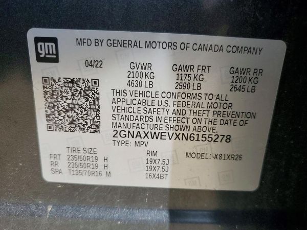 2022 CHEVROLET EQUINOX