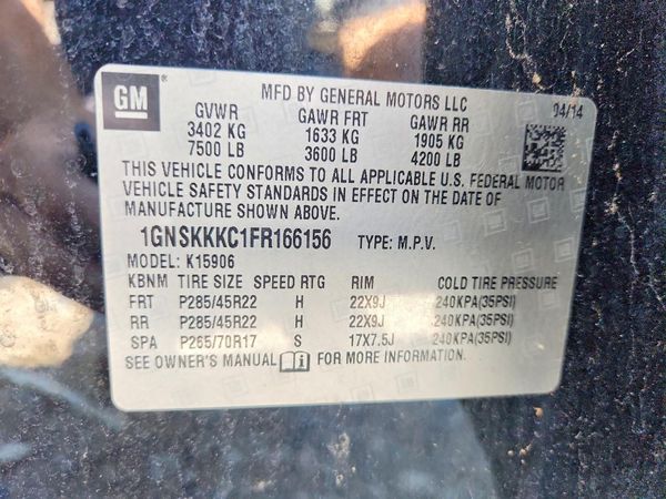 2015 CHEVROLET SUBURBAN LTZ