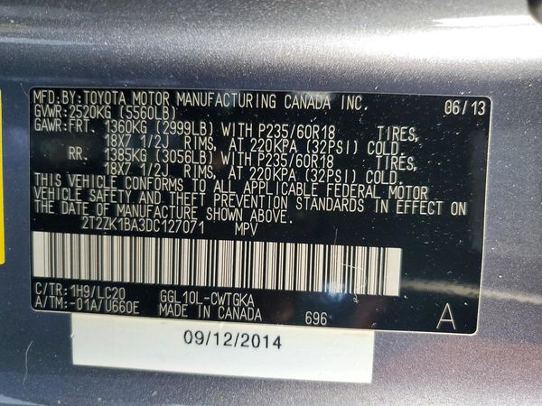2013 LEXUS RX