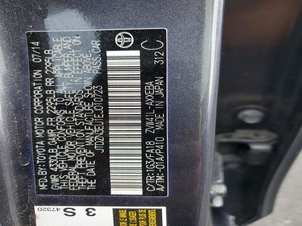 2014 TOYOTA PRIUS V TH