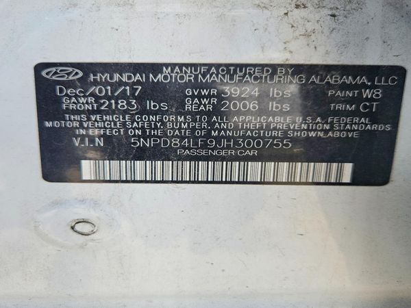 2018 HYUNDAI ELANTRA