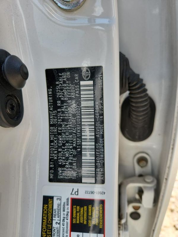 2015 TOYOTA CAMRY