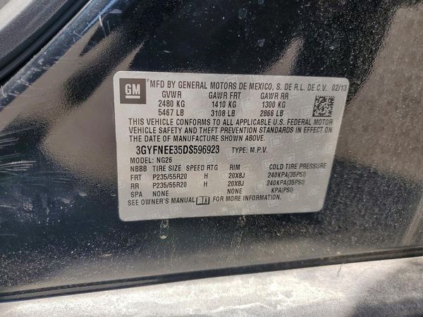 2013 CADILLAC SRX