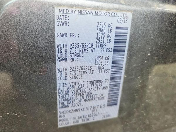 2019 NISSAN PATHFINDER