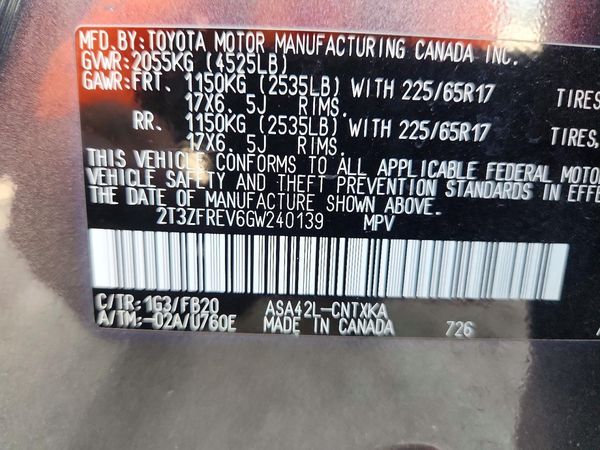 2016 TOYOTA RAV4 LE (X Grade)