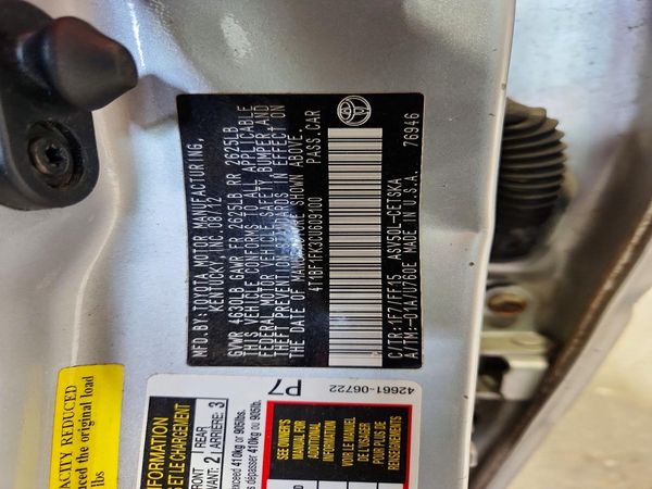 2012 TOYOTA CAMRY