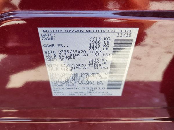 2019 INFINITI QX60